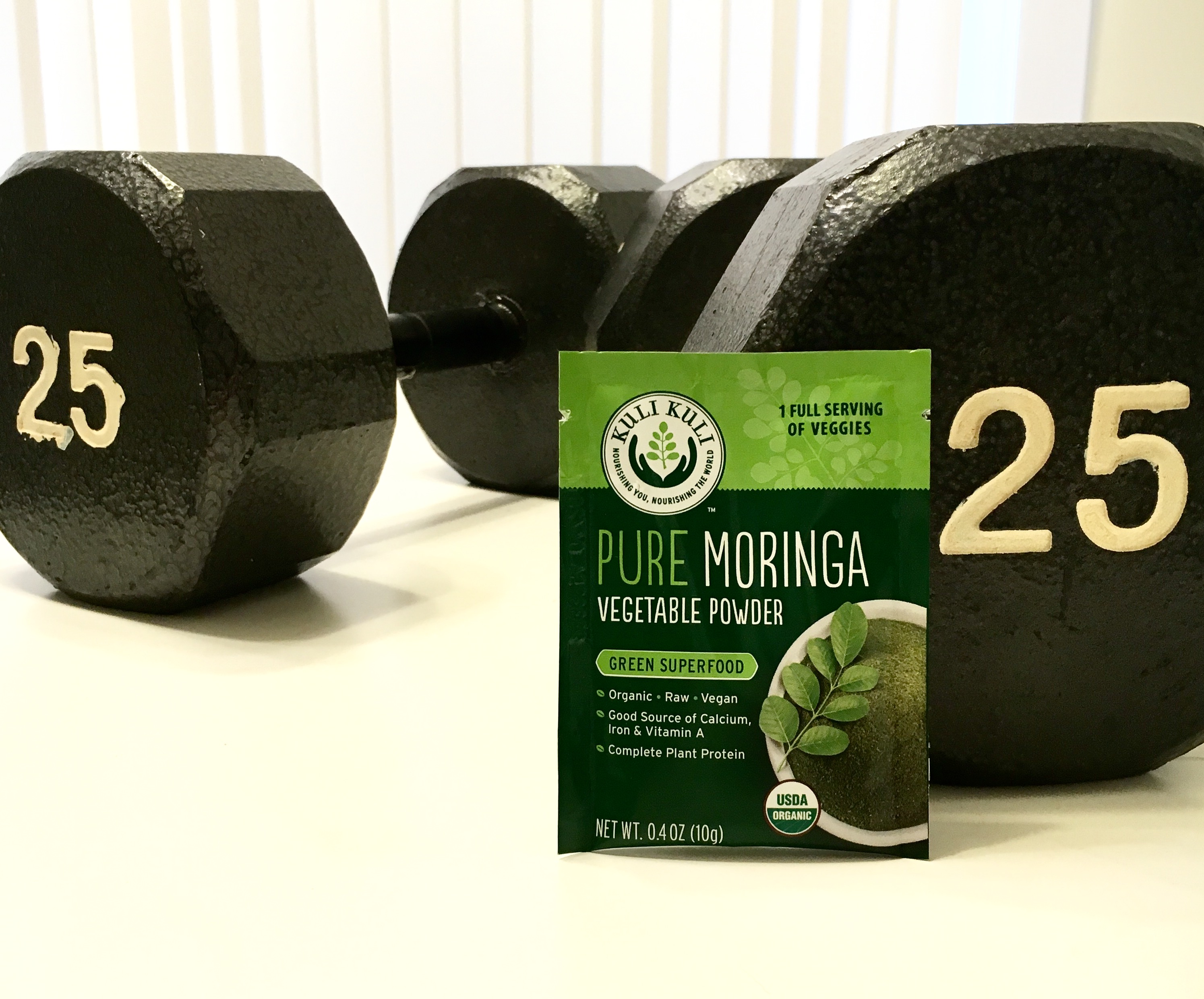 weights with moringa packet
