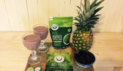 Blackberry Pineapple Moringa Breakfast Smoothie