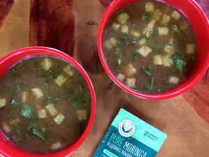 miso green moringa soup