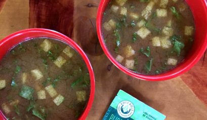 miso green moringa soup