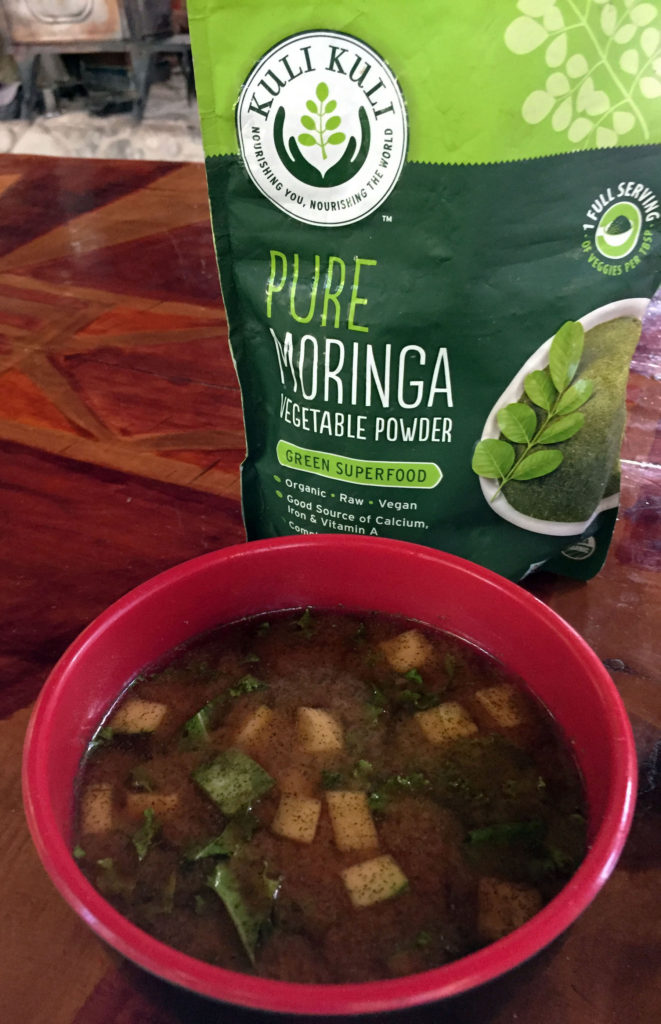 moringa miso soup Kuli Kuli Foods