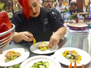 Chef Claudia Plates Corvina in #MoringaInspired Dish