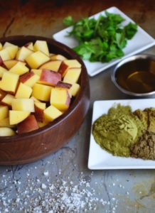 Herbed Irish Potatoes with Moringa