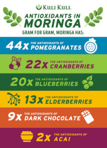 Antioxidants in Moringa Infographic